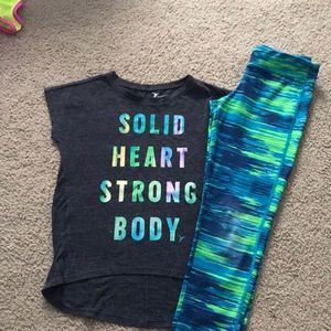 Old navy exercise pants and shirt set